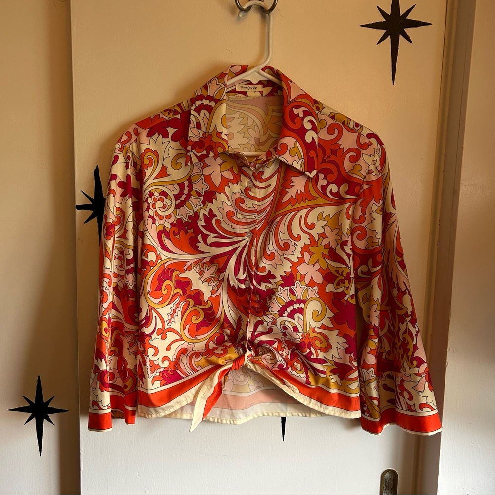 Vibrant Button-Up Shirt